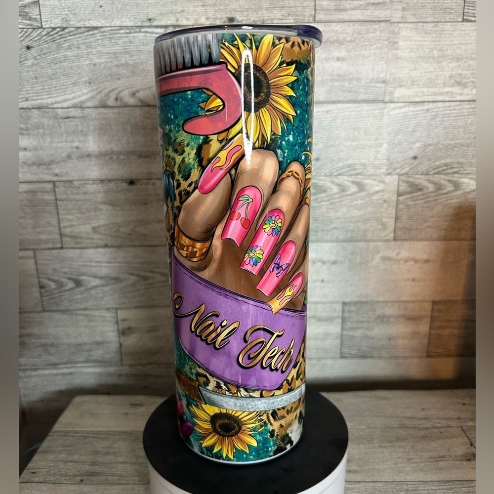 Nail tech 20oz. Stainless Steel Tumbler